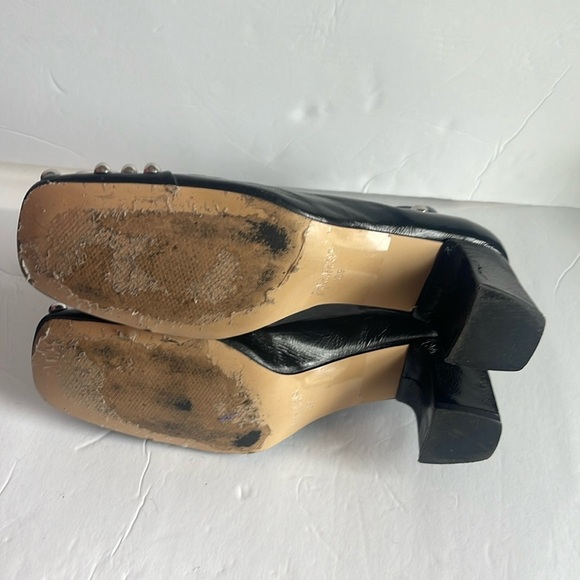 Zara - Limited Edition silver studded lace up heeled booties - size 39 - Picture 7 of 10